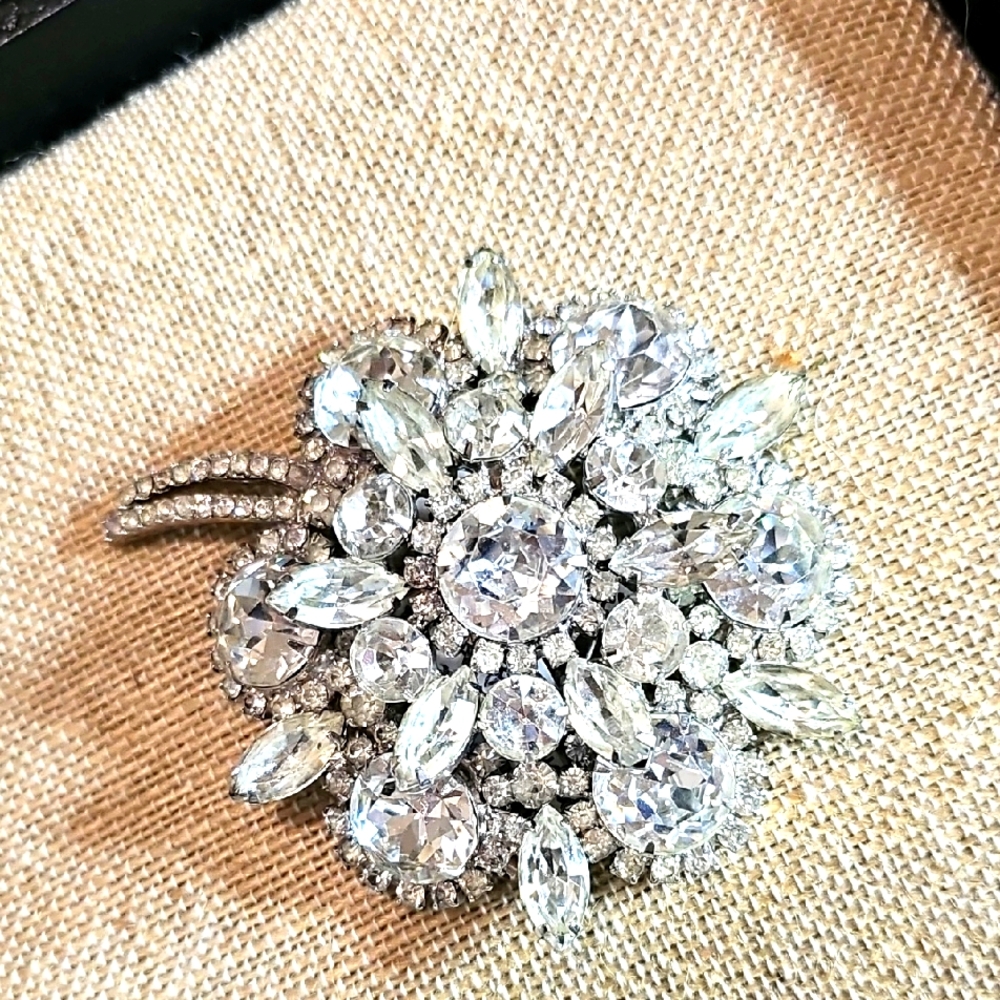 Juliana HUGE Rhinestone Brooch